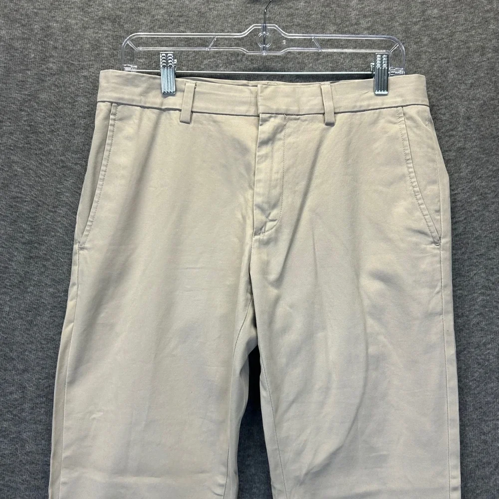 Banana Republic Aiden Chino Mens 31x32 Tan Khaki Slim Fit Cotton Pants 31 x 32